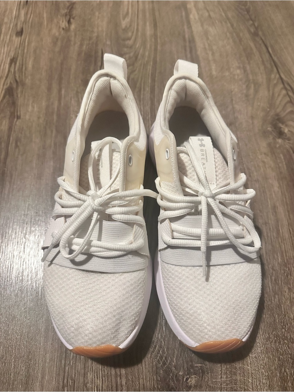 Light Cream Athletic Under Armour  Sneakers
